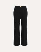 Wool flare Pants - BLACK | Base Blu