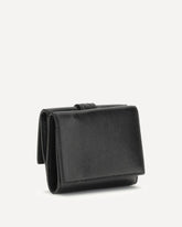 Portafoglio trifold mini  - NERO | Base Blu