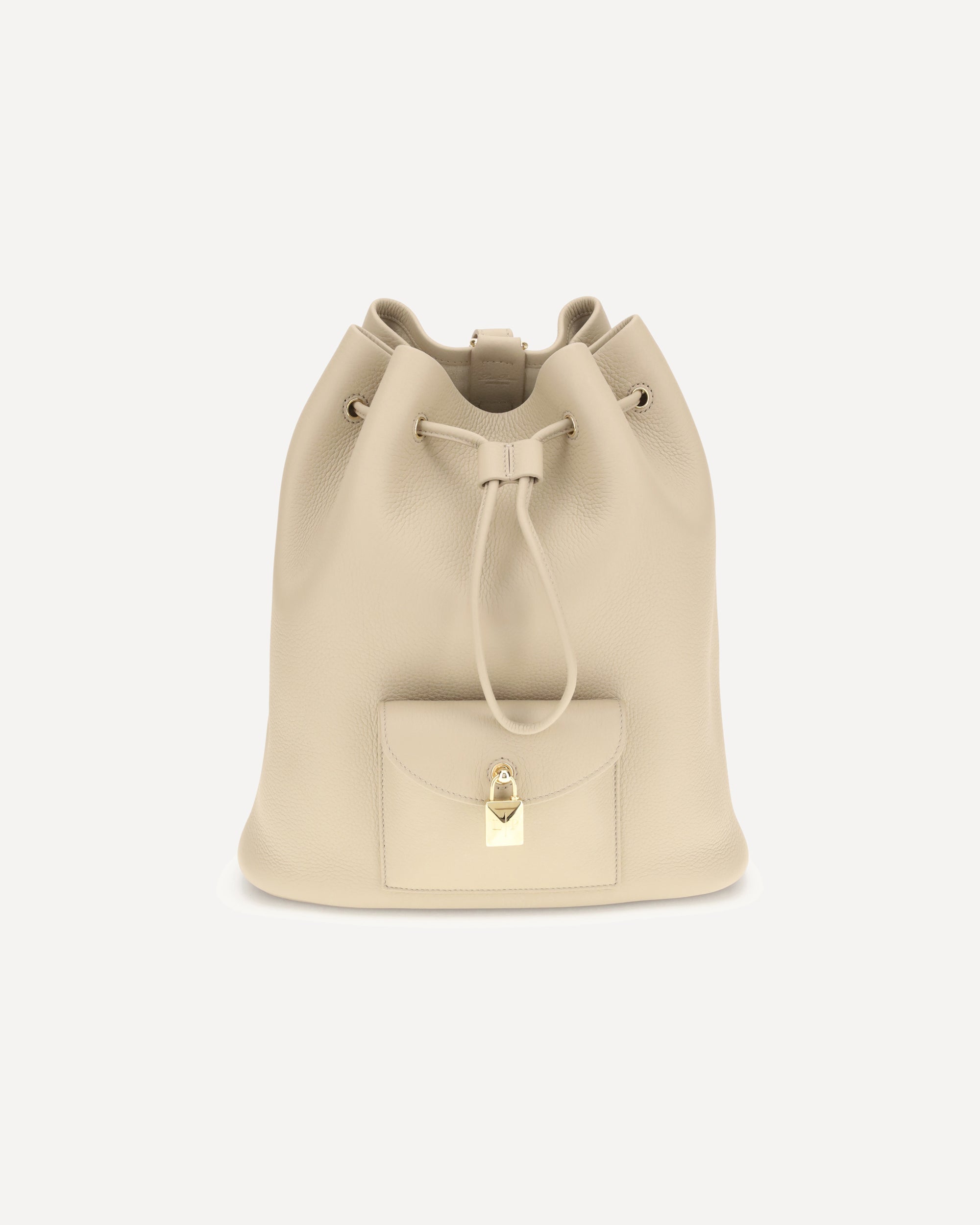 LORO PIANA Extra Drawstring L27 Backpack BEIGE | Base Blu