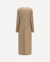Long satin Dress - BROWN | Base Blu