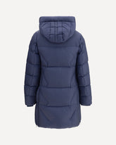 Janet hooded Down Jacket - BLUE | Base Blu