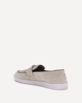 Suede Loafers - BEIGE | Base Blu