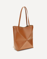 Puzzle Fold Tote Bag - BROWN | Base Blu