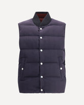 Reversible Down Vest - BLUE | Base Blu