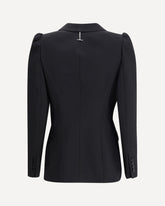 Black single-breasted jacket - BLACK | Base Blu