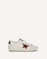 Leather Super Star Sneakers - WHITE | Base Blu