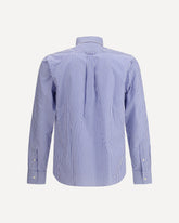Striped cotton Shirt - LIGHT BLUE | Base Blu