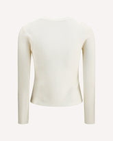 Manto long-sleeve wool Sweater - WHITE | Base Blu