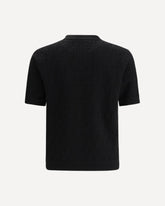 T-Shirt in cotone lavorato con motivo FF - NERO | Base Blu