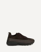 Triple Stitch™ Monte leather and suede Sneakers - BROWN | Base Blu