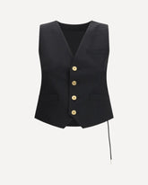 Twill Vest - BLACK | Base Blu