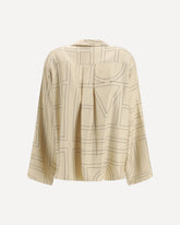 Silk-twill Top - BEIGE | Base Blu