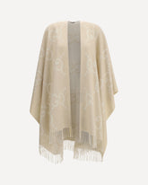 Poncho in cashmere - BEIGE | Base Blu