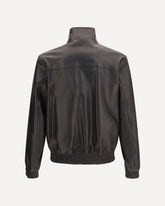 Leather Zip Jacket - BLACK | Base Blu