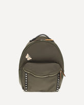 Stud Up technical fabric Backpack - GREEN | Base Blu