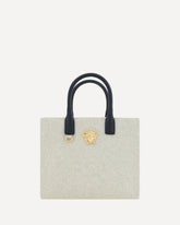 Borsa a Mano La Medusa - CREMA  | Base Blu