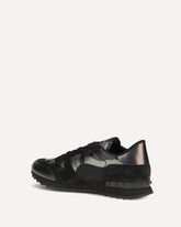 Rockrunner Camouflage laminated Sneakers - BLACK | Base Blu