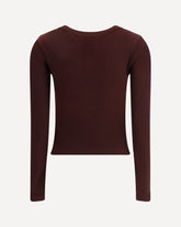 Long sleeve Top - BORDEAUX | Base Blu