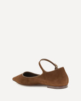 Suede and nappa leather Ballerinas - BROWN | Base Blu