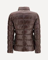 High-neck padded Jacket - BROWN | Base Blu