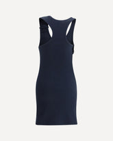 90s Rib midi Dress - BLUE | Base Blu