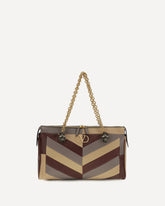 Medium Panthea Chevron nappa Shoulder Bag - MULTICOLOUR | Base Blu