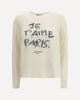 T-shirt Renoir in jersey stretch - CREMA  | Base Blu