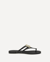 Logo rubber Sandals - BLACK | Base Blu