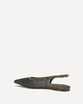 Ballerine slingback a punta - MARRONE | Base Blu