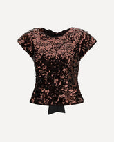Sequins Top - BROWN | Base Blu
