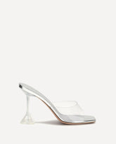 Lupita Glass Sandals - SILVER | Base Blu
