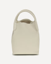 Borsa a Secchiello Bale piccola  - CREMA  | Base Blu