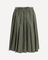pleated midi Skirt - GREEN | Base Blu