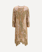 Long-sleeved Sequin Dress - ORANGE | Base Blu
