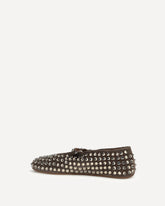 Lambskin Ballerinas - BROWN | Base Blu