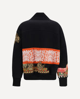 Embroidered and beaded Jacket - BLACK | Base Blu
