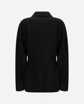 Double faced sculptural Jacket - BLACK | Base Blu