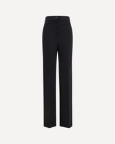 Pantaloni flare in lana - NERO | Base Blu