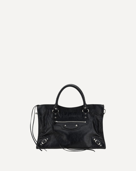 BALENCIAGA Le City Medium Handbag BLACK | Base Blu