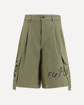 Cargo Shorts with print - KHAKI  | Base Blu
