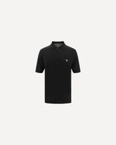 Virgin wool Polo Shirt - BLACK | Base Blu