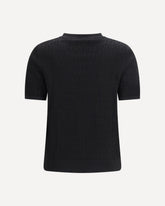 Knit T-Shirt - BLACK | Base Blu
