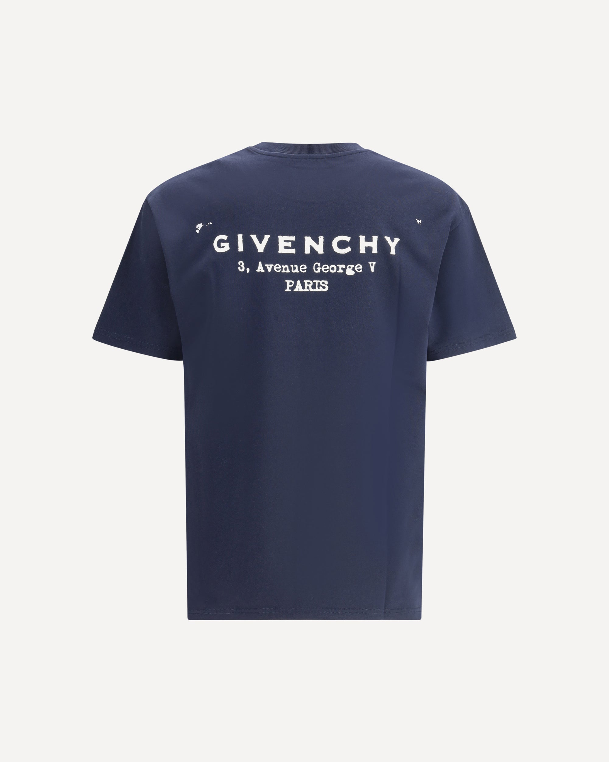GIVENCHY T-Shirt with logo printed on the back BLUE Base Blu