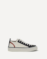Cotton knit and suede Sneakers with Precious Toe - MULTICOLOUR | Base Blu