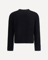 Knit Sweater - BLACK | Base Blu
