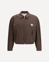 Work cotton gabardine Jacket - BROWN | Base Blu