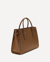 Leather Shoulder Bag - BLACK | Base Blu