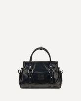 Leather Handbag - BLACK | Base Blu
