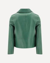 Leather Jacket - GREEN | Base Blu