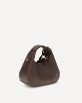 Borsa a Mano hobo mini - MARRONE | Base Blu